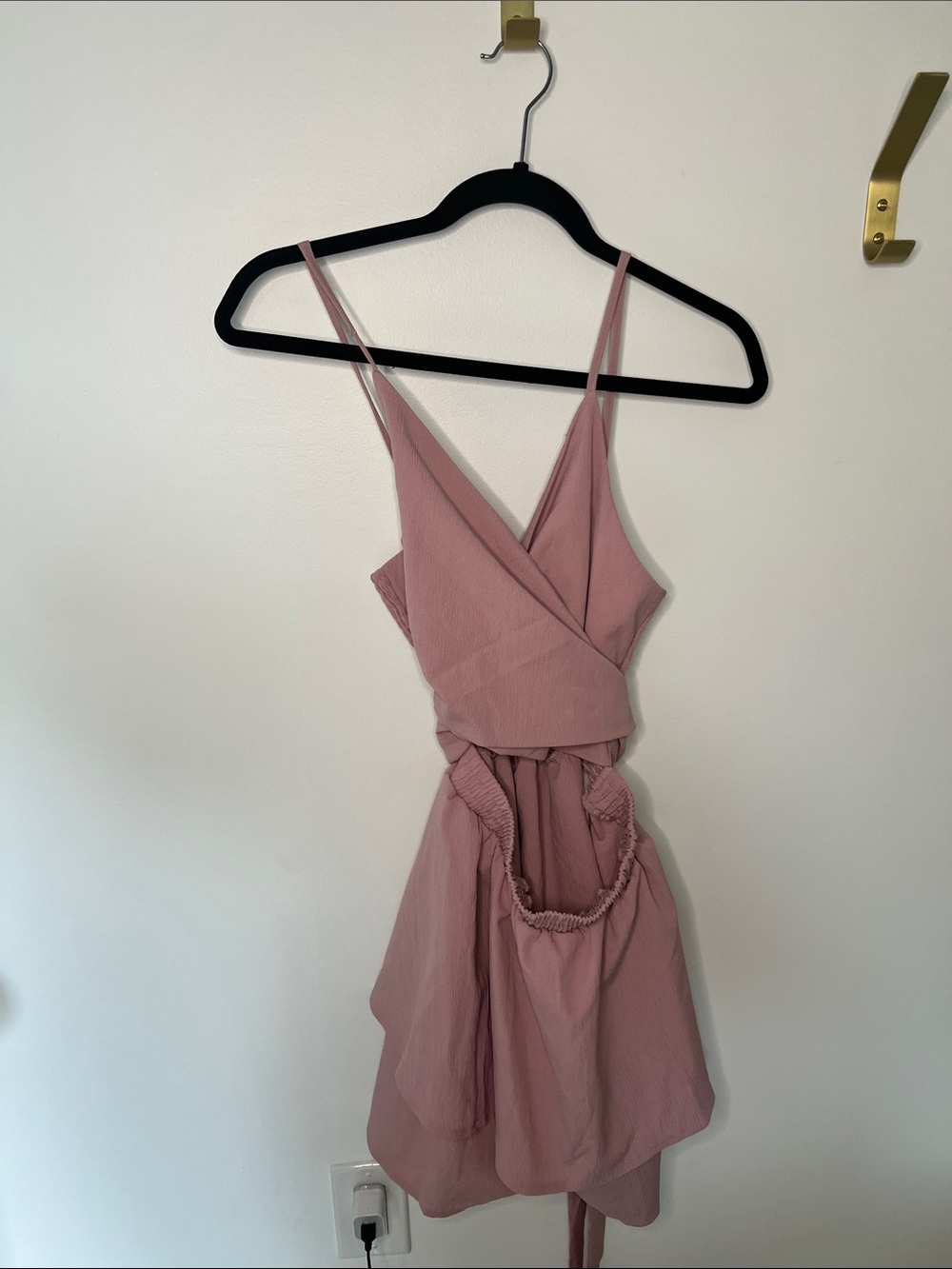 Cross front romper